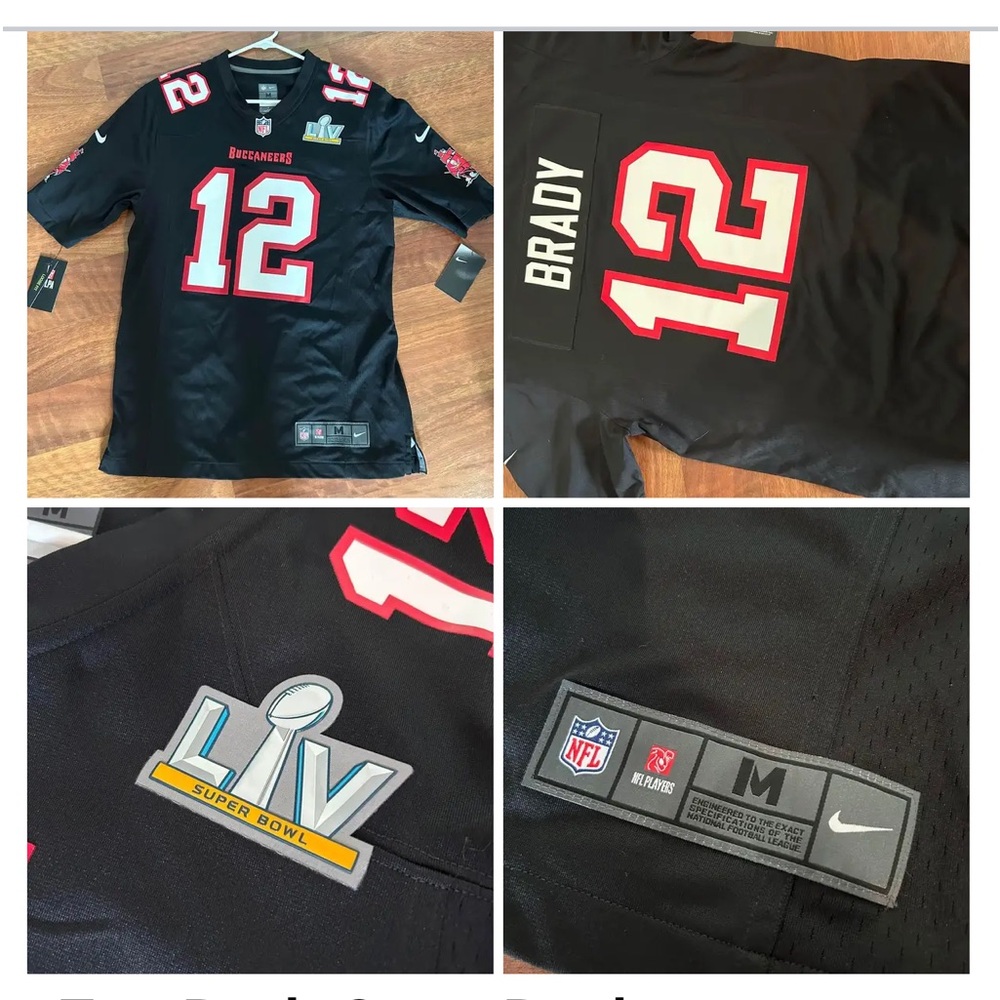 Tampa Bay Buccaneers Super Bowl LV Tom Brady Men's Jersey Med.. NIKE
